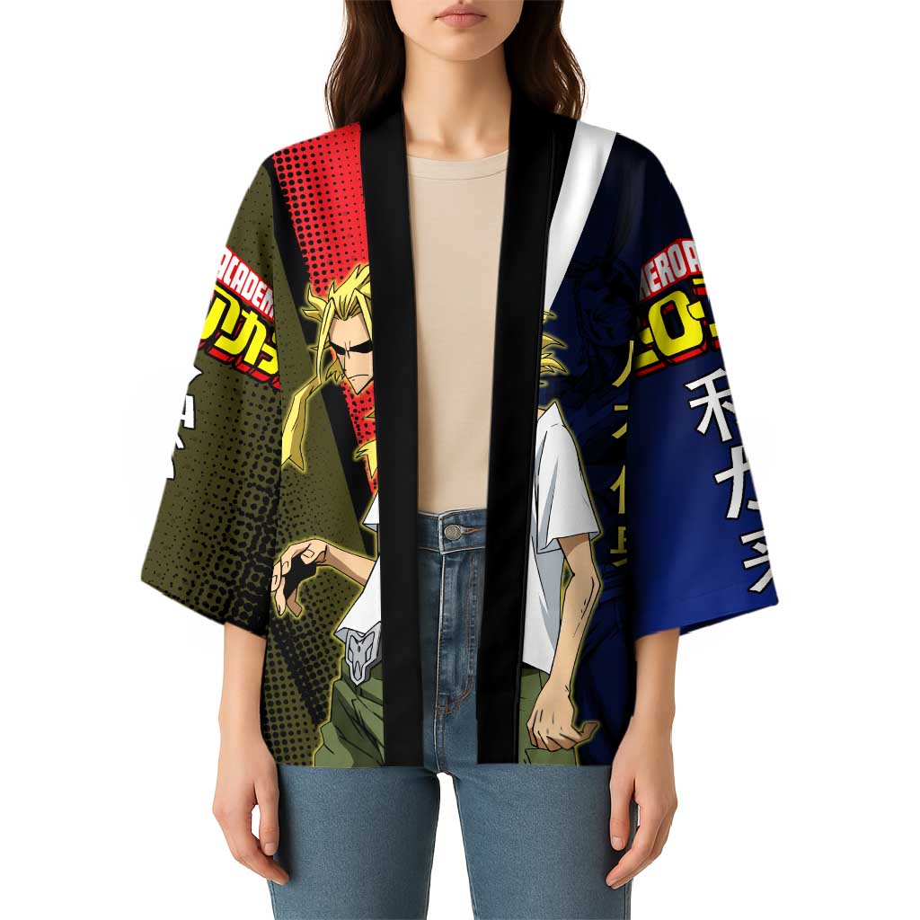 All Might Dual Form Kimono Japanese Comic Book Style