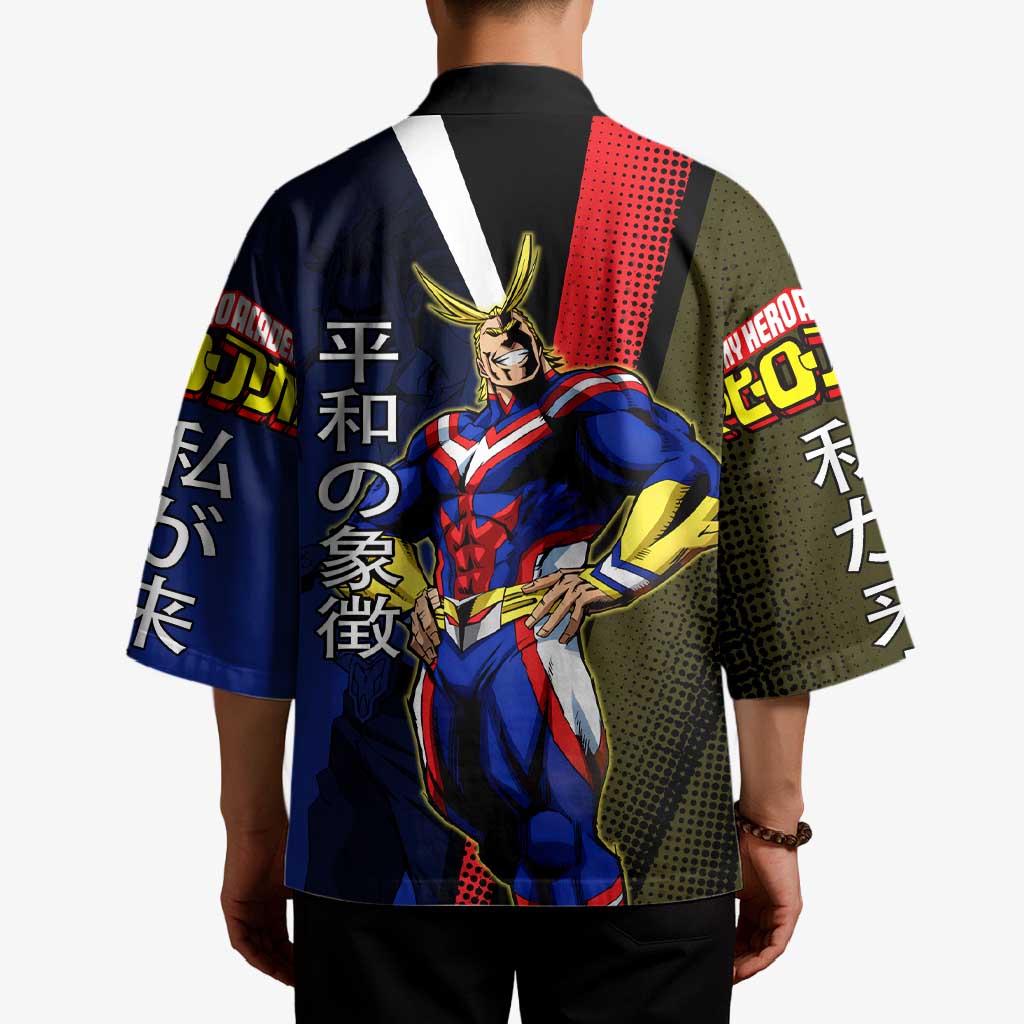 All Might Dual Form Kimono Japanese Comic Book Style