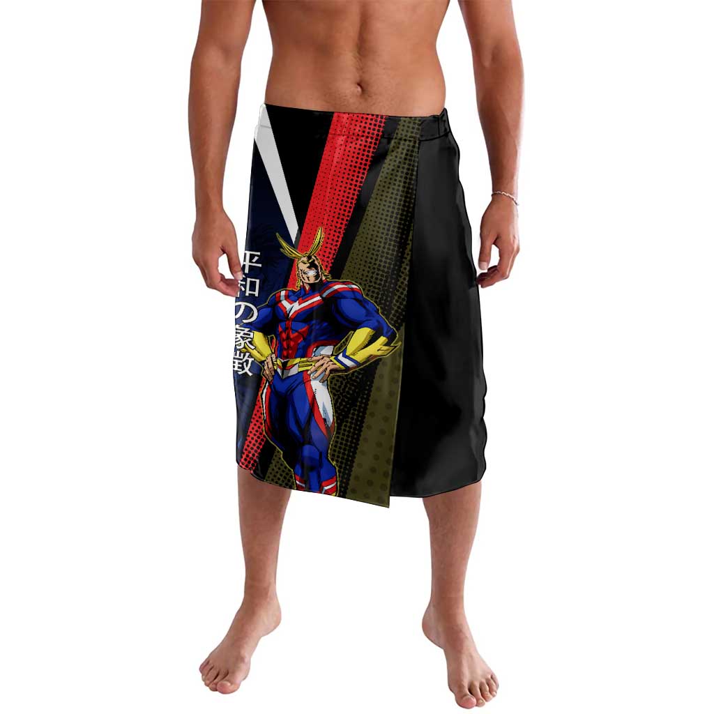 All Might Dual Form Lavalava Japanese Comic Book Style