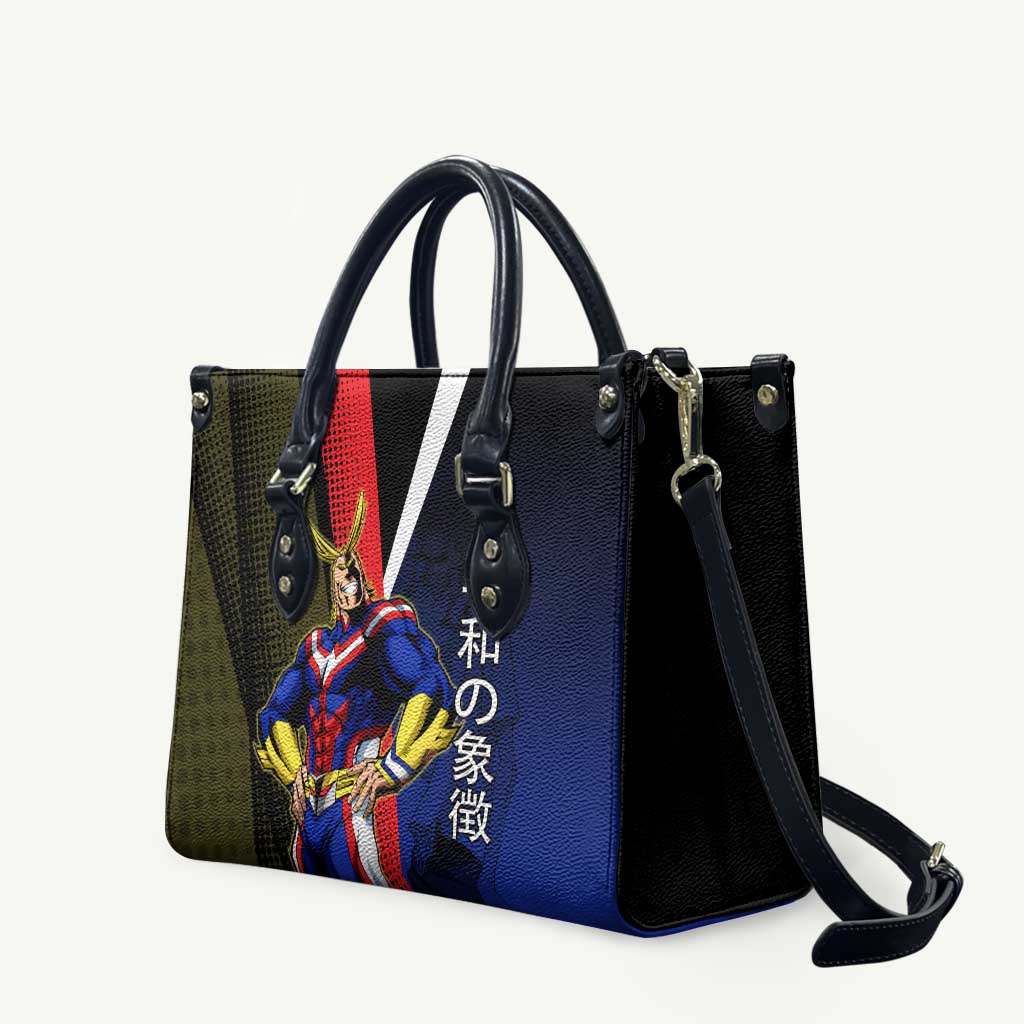 All Might Dual Form Leather Bag Japanese Comic Book Style