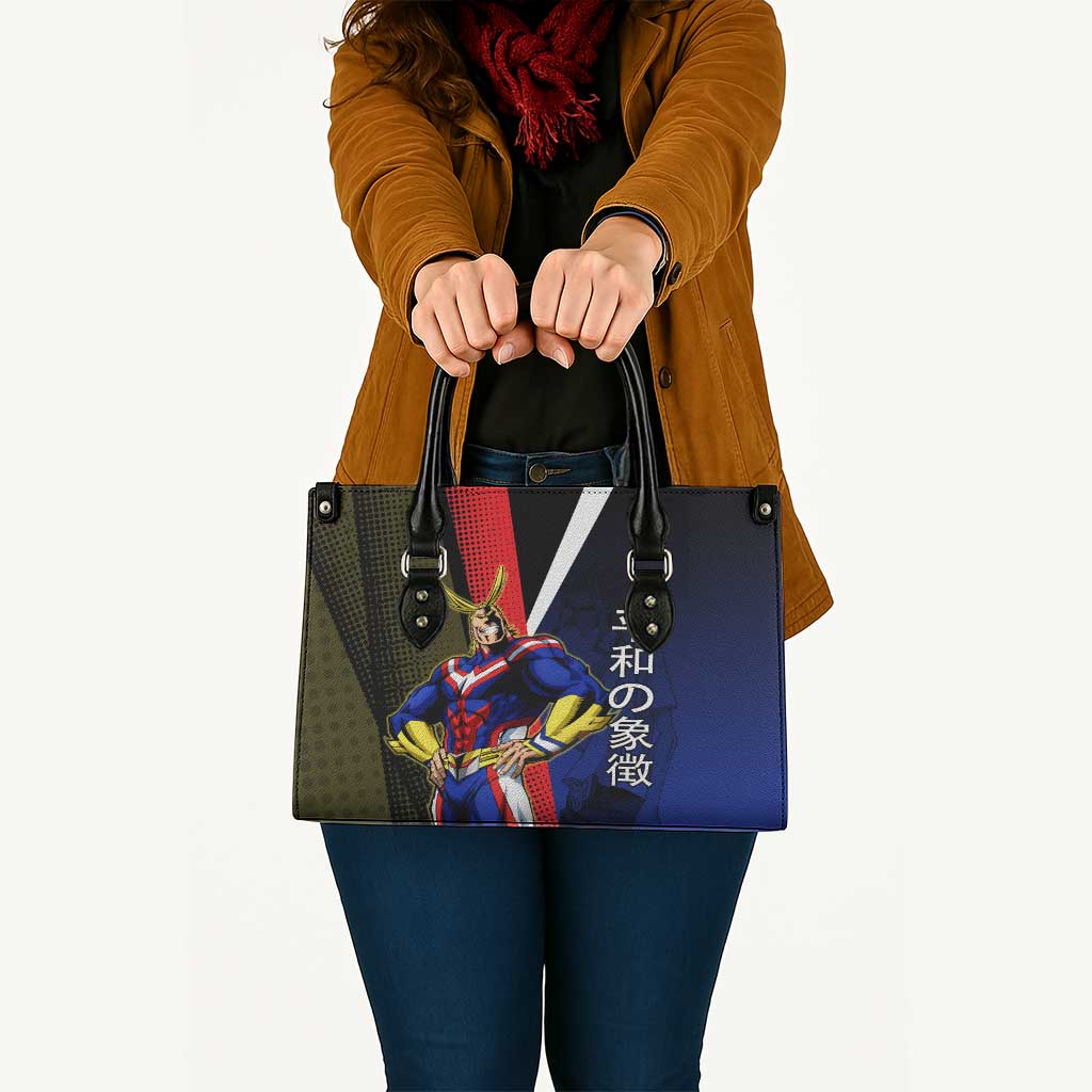 All Might Dual Form Leather Bag Japanese Comic Book Style
