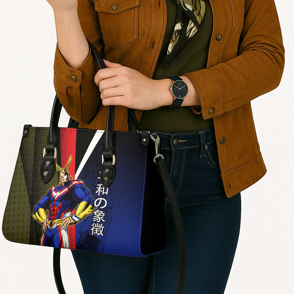 All Might Dual Form Leather Bag Japanese Comic Book Style