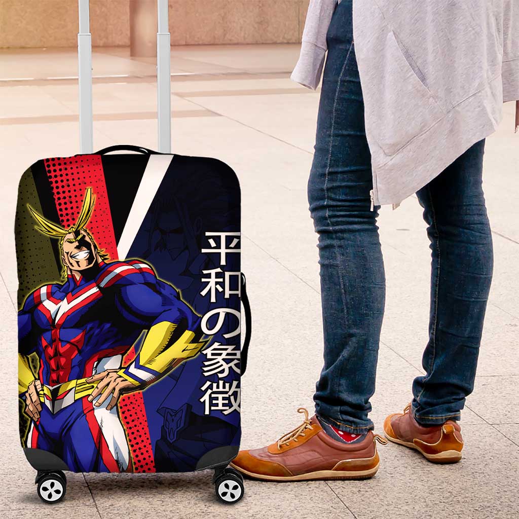 All Might Dual Form Luggage Cover Japanese Comic Book Style