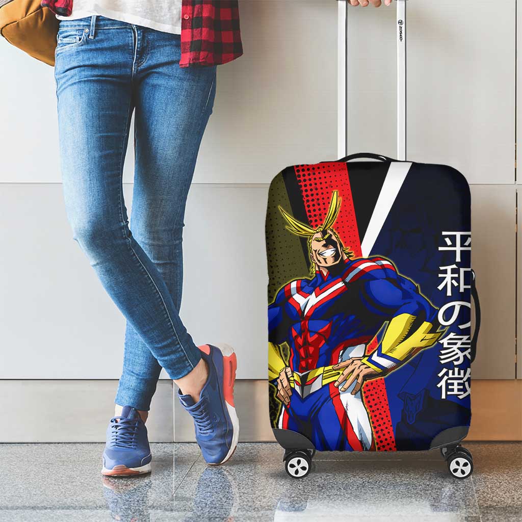 All Might Dual Form Luggage Cover Japanese Comic Book Style