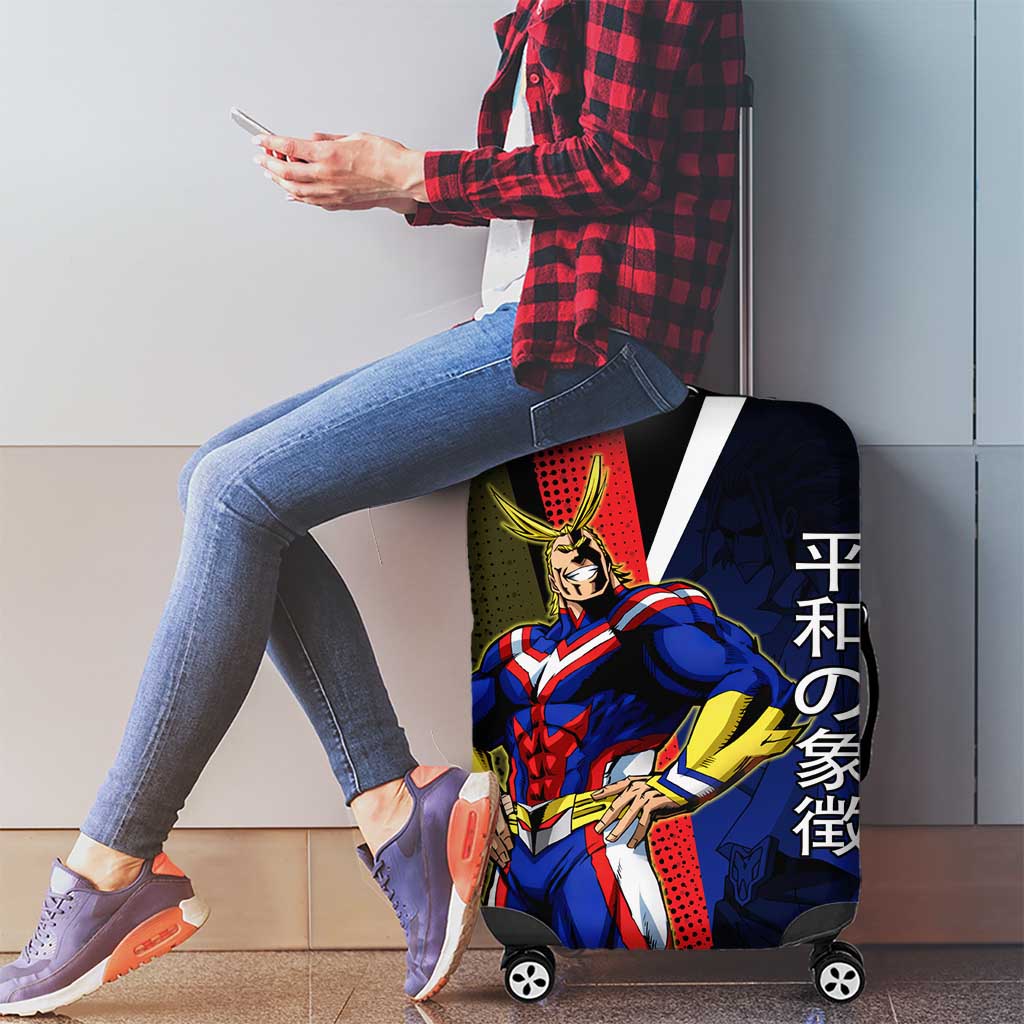 All Might Dual Form Luggage Cover Japanese Comic Book Style