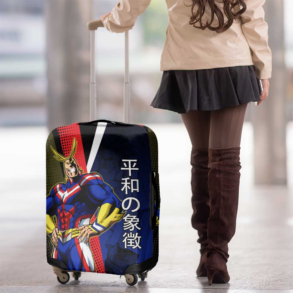 All Might Dual Form Luggage Cover Japanese Comic Book Style
