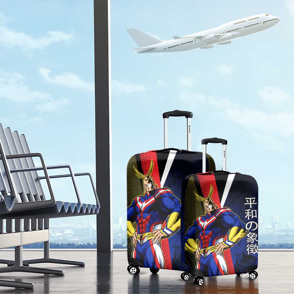 All Might Dual Form Luggage Cover Japanese Comic Book Style