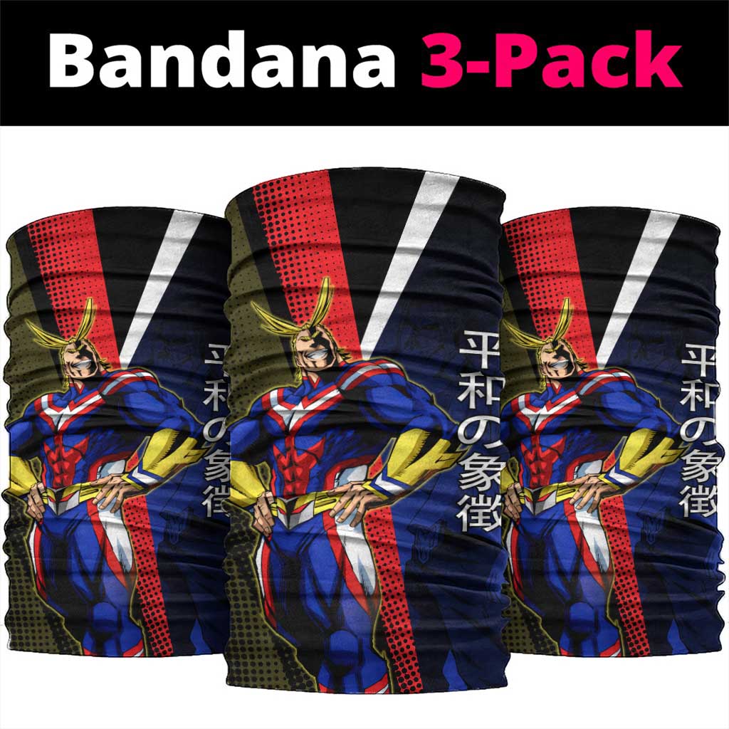 All Might Dual Form Neck Gaiter Japanese Comic Book Style