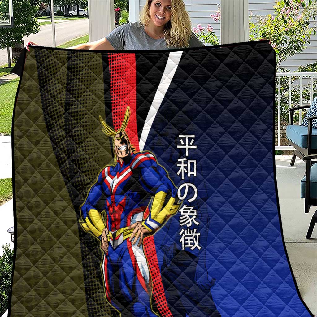 All Might Dual Form Quilt Japanese Comic Book Style