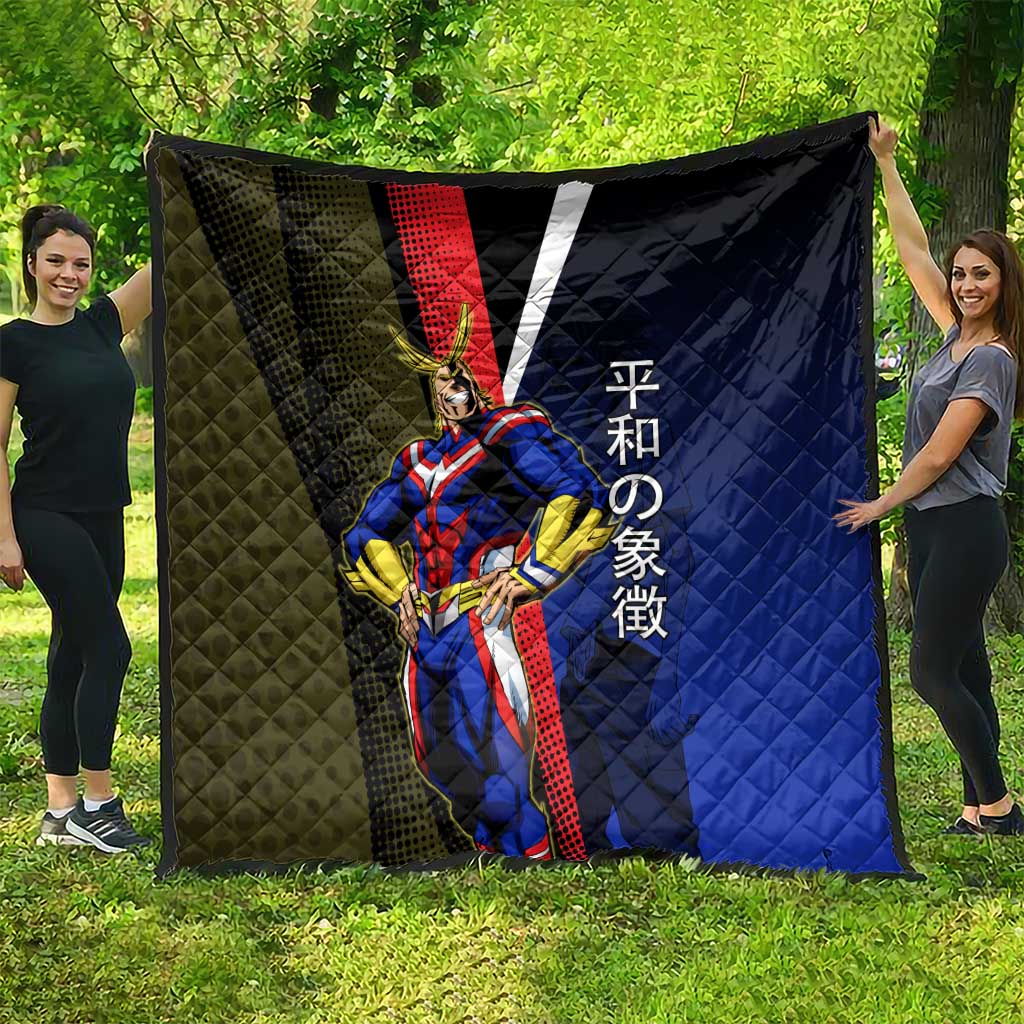 All Might Dual Form Quilt Japanese Comic Book Style