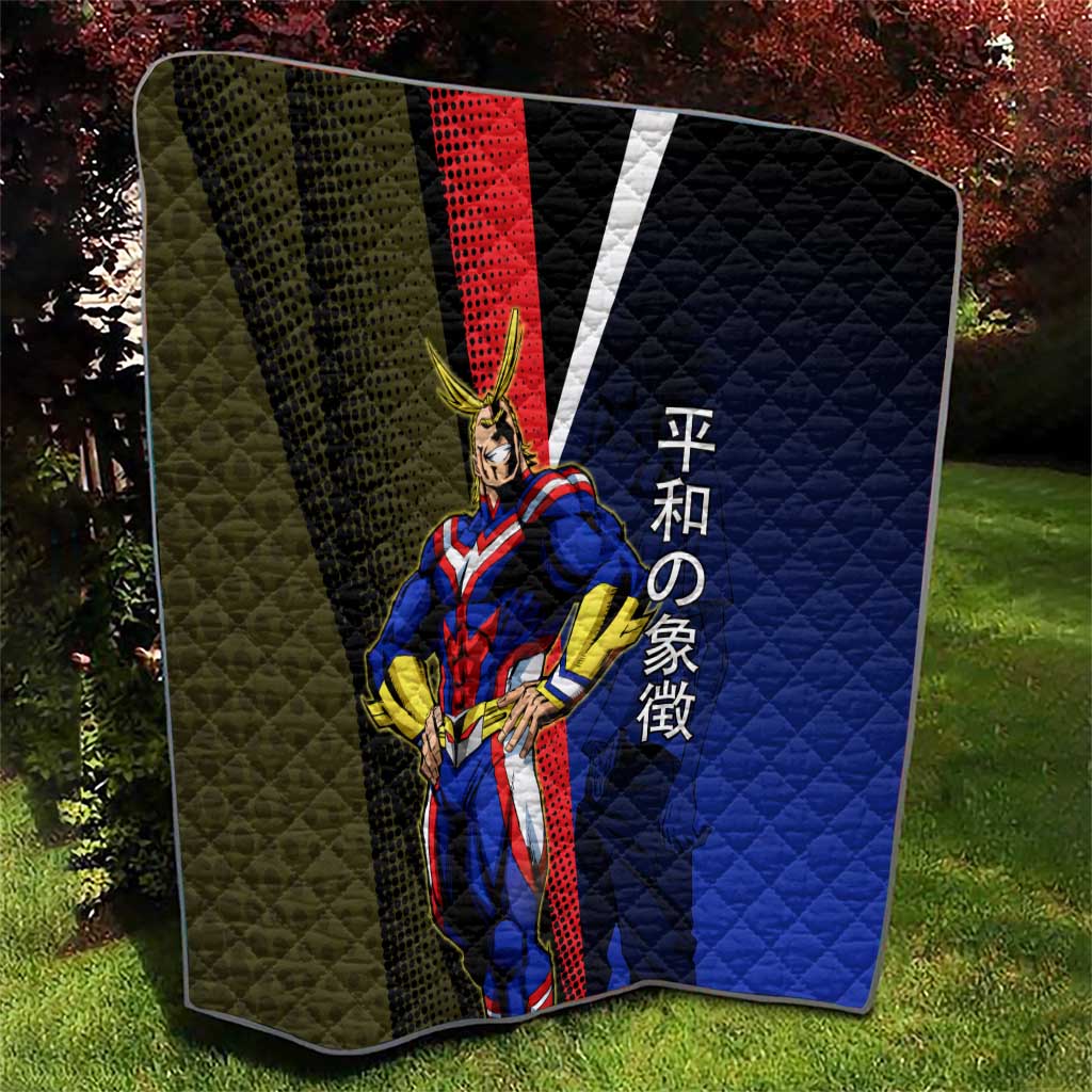 All Might Dual Form Quilt Japanese Comic Book Style