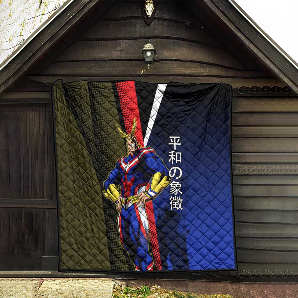 All Might Dual Form Quilt Japanese Comic Book Style