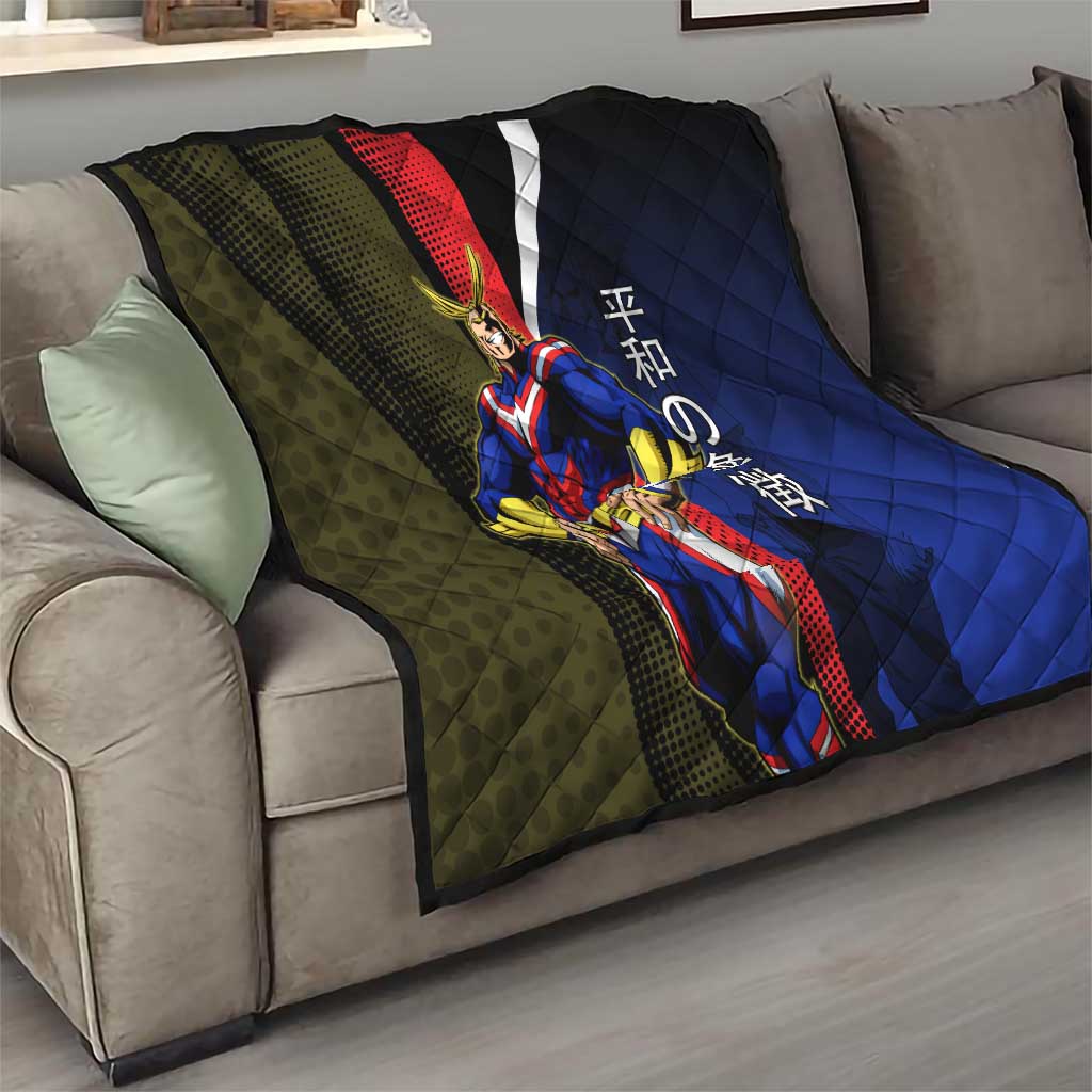 All Might Dual Form Quilt Japanese Comic Book Style