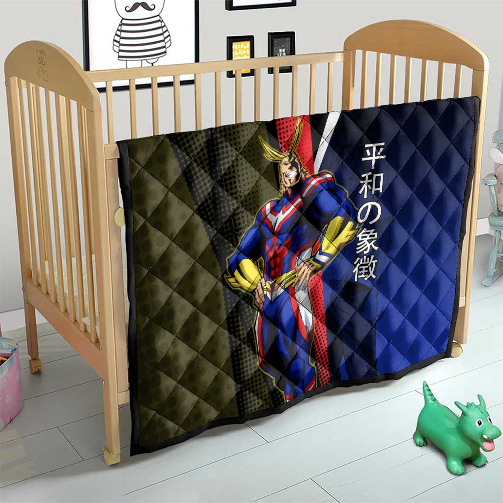 All Might Dual Form Quilt Japanese Comic Book Style