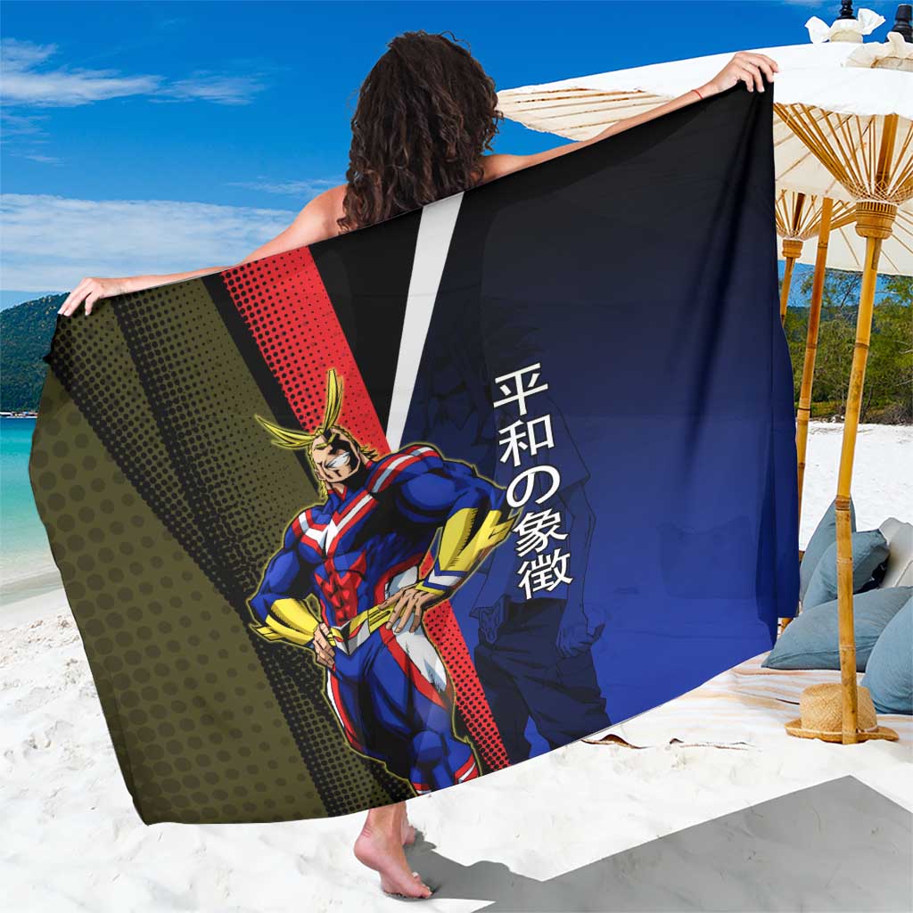 All Might Dual Form Sarong Japanese Comic Book Style