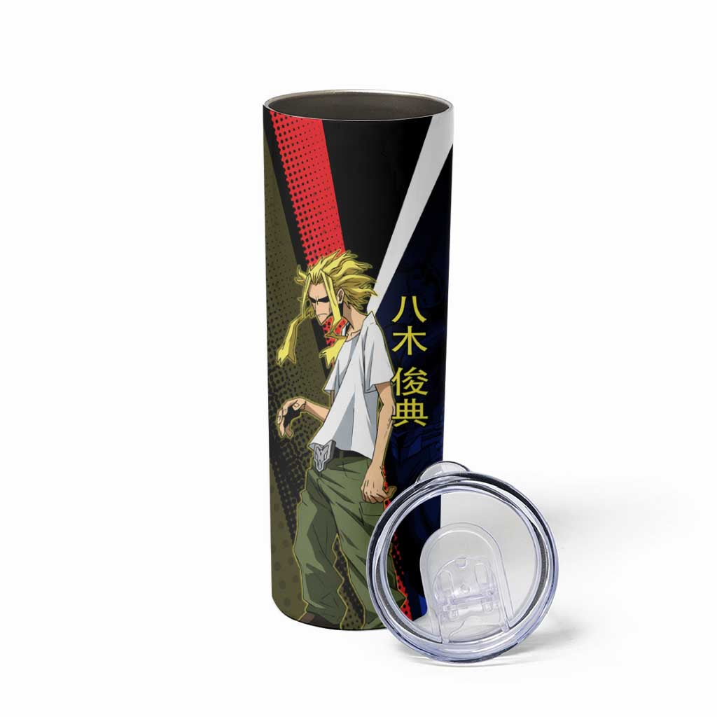 All Might Dual Form Skinny Tumbler Japanese Comic Book Style