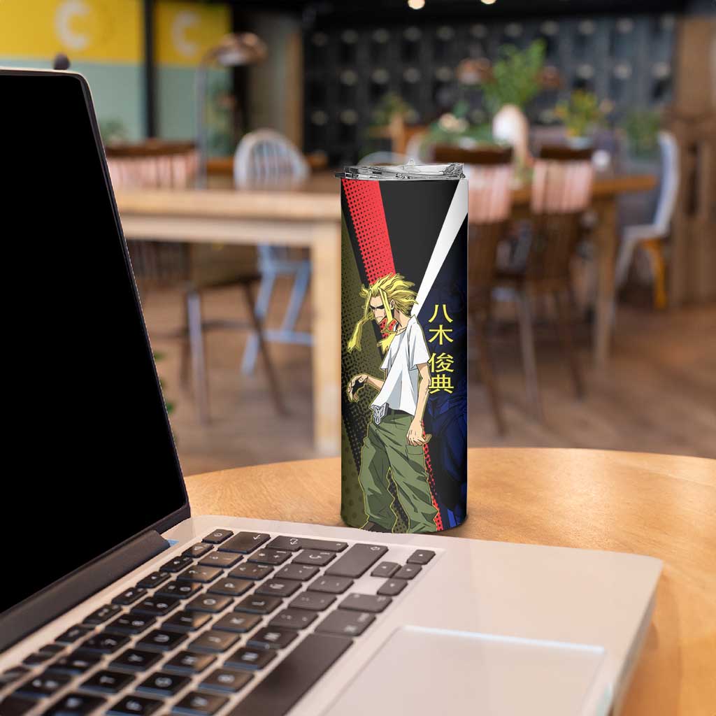 All Might Dual Form Skinny Tumbler Japanese Comic Book Style