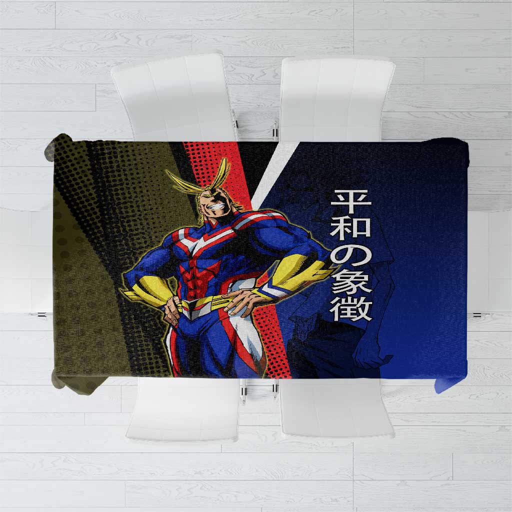 All Might Dual Form Tablecloth Japanese Comic Book Style