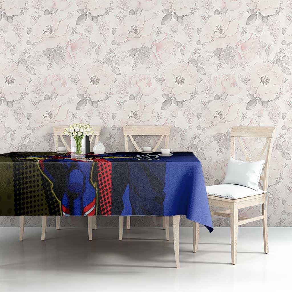 All Might Dual Form Tablecloth Japanese Comic Book Style