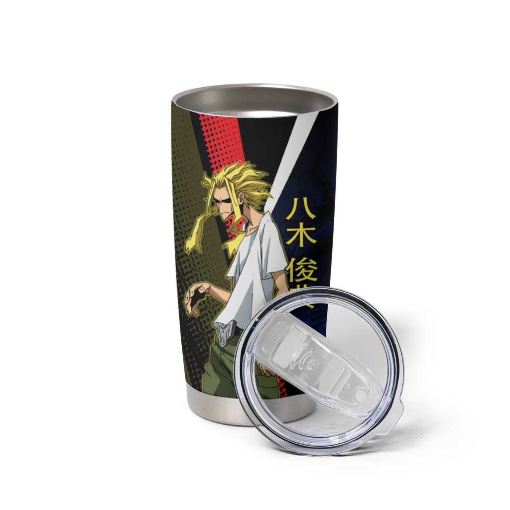 All Might Dual Form Tumbler Cup Japanese Comic Book Style