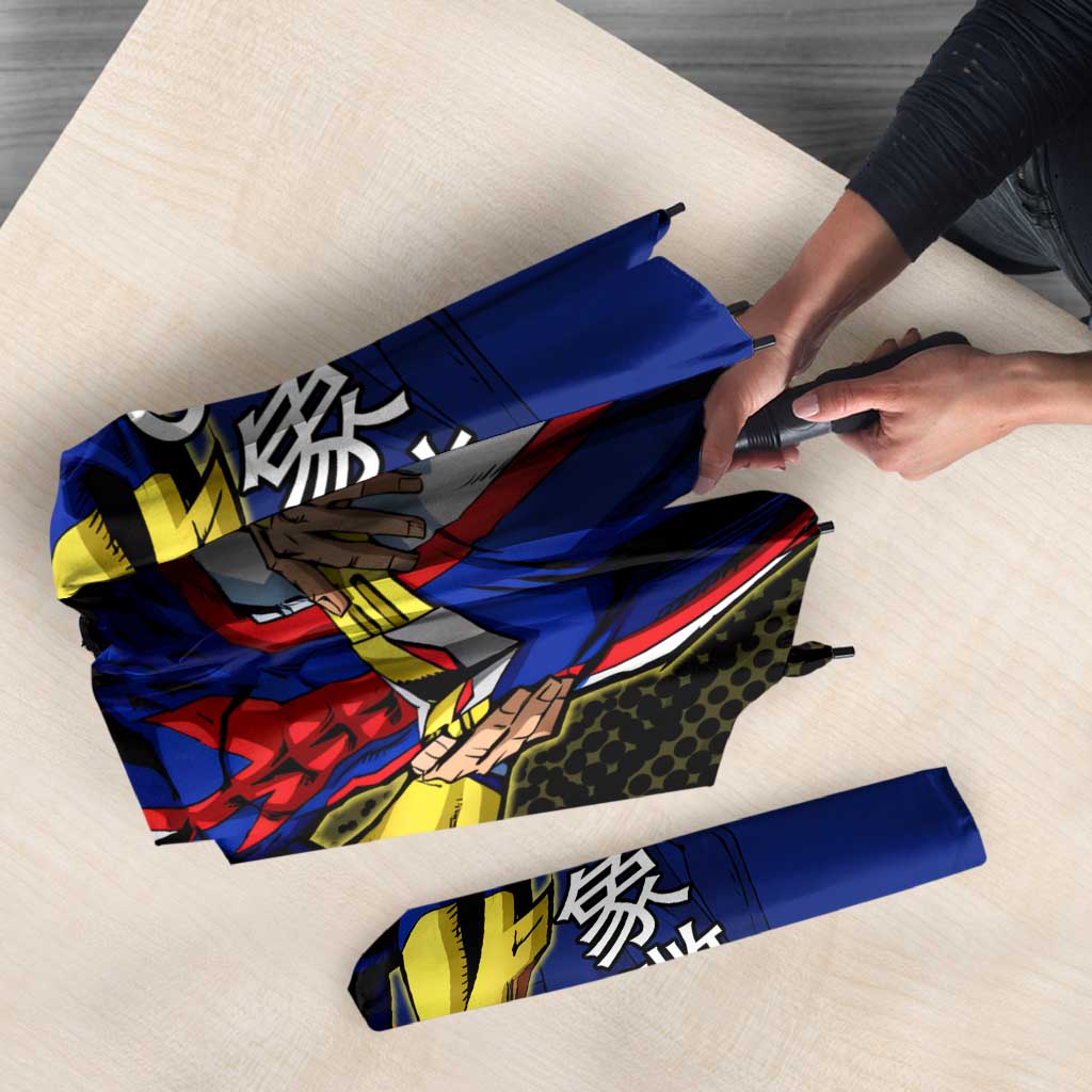 All Might Dual Form Umbrella Japanese Comic Book Style
