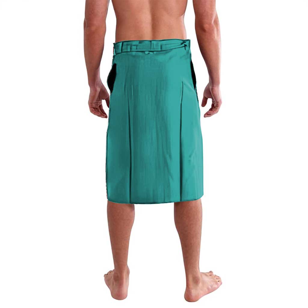 Personalized Fubuki Volleyball Design Lavalava with Teal Athletic Theme and Dynamic Action Pose