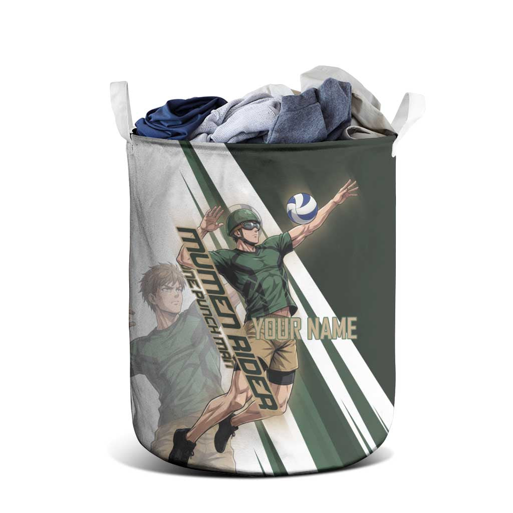 Personalized Mumen Rider Volleyball Laundry Basket Saitama Anime