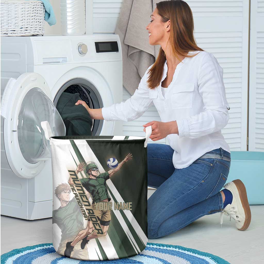 Personalized Mumen Rider Volleyball Laundry Basket Saitama Anime
