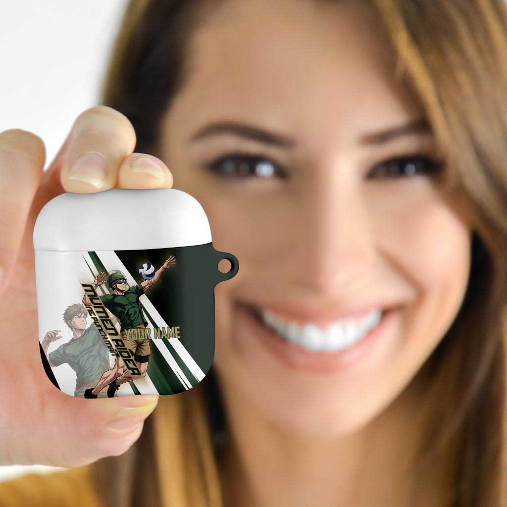 Personalized Mumen Rider Volleyball AirPods Case Saitama Anime