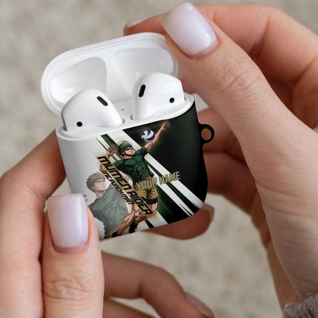 Personalized Mumen Rider Volleyball AirPods Case Saitama Anime