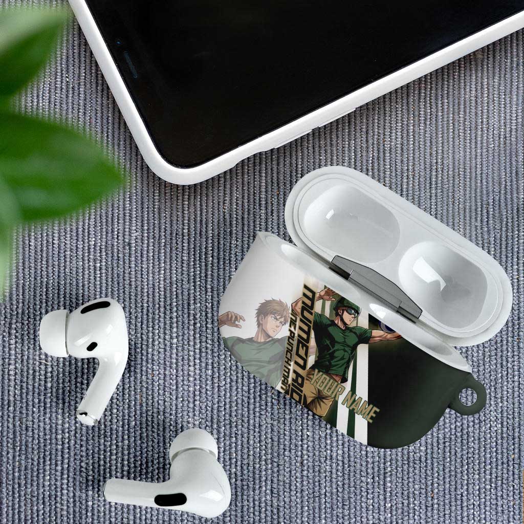 Personalized Mumen Rider Volleyball AirPods Case Saitama Anime
