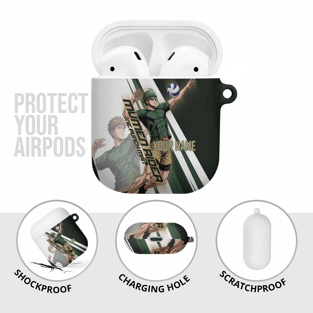 Personalized Mumen Rider Volleyball AirPods Case Saitama Anime