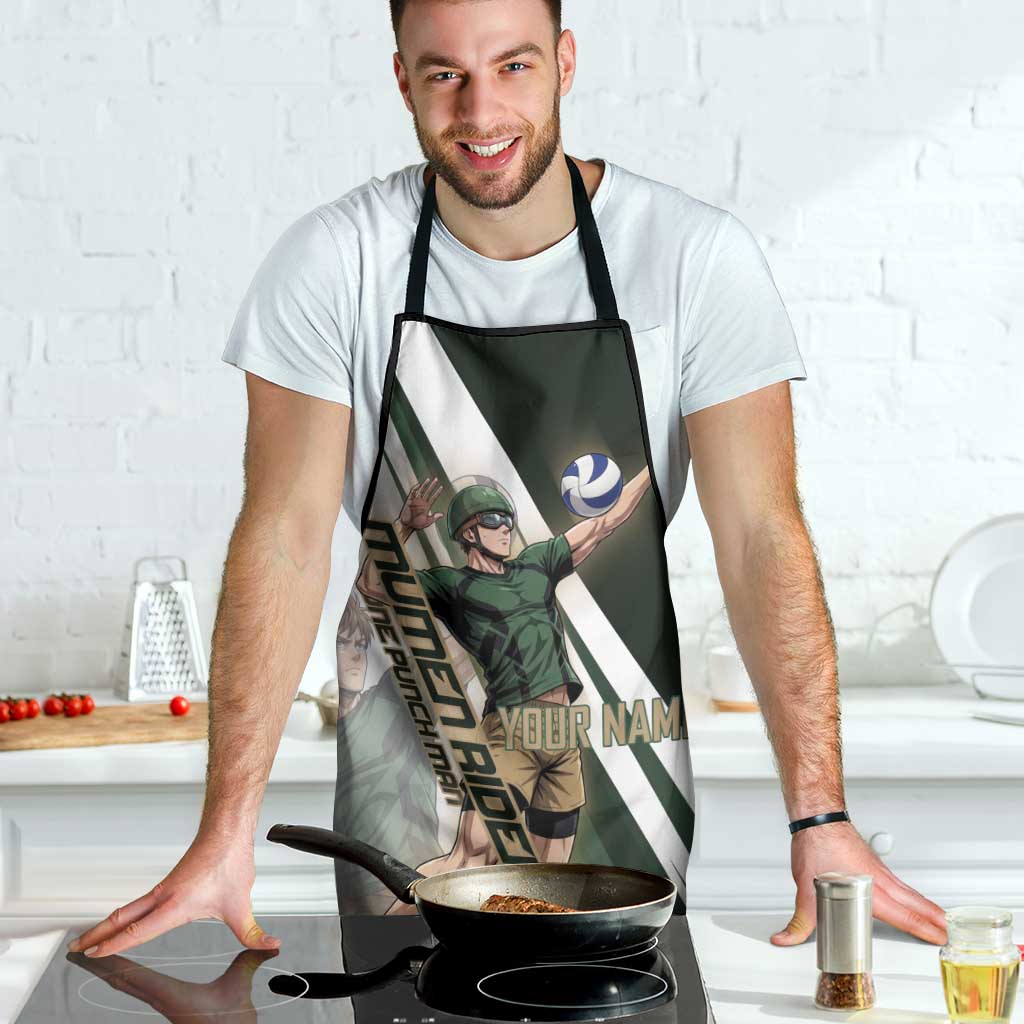 Personalized Mumen Rider Volleyball Apron Saitama Anime