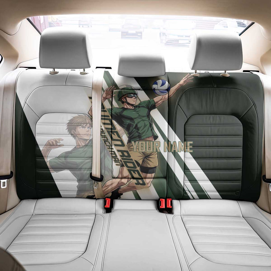 Personalized Mumen Rider Volleyball Back Car Seat Cover Saitama Anime