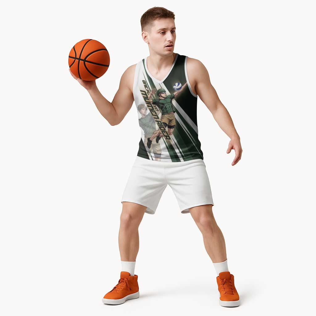 Personalized Mumen Rider Volleyball Basketball Jersey Saitama Anime