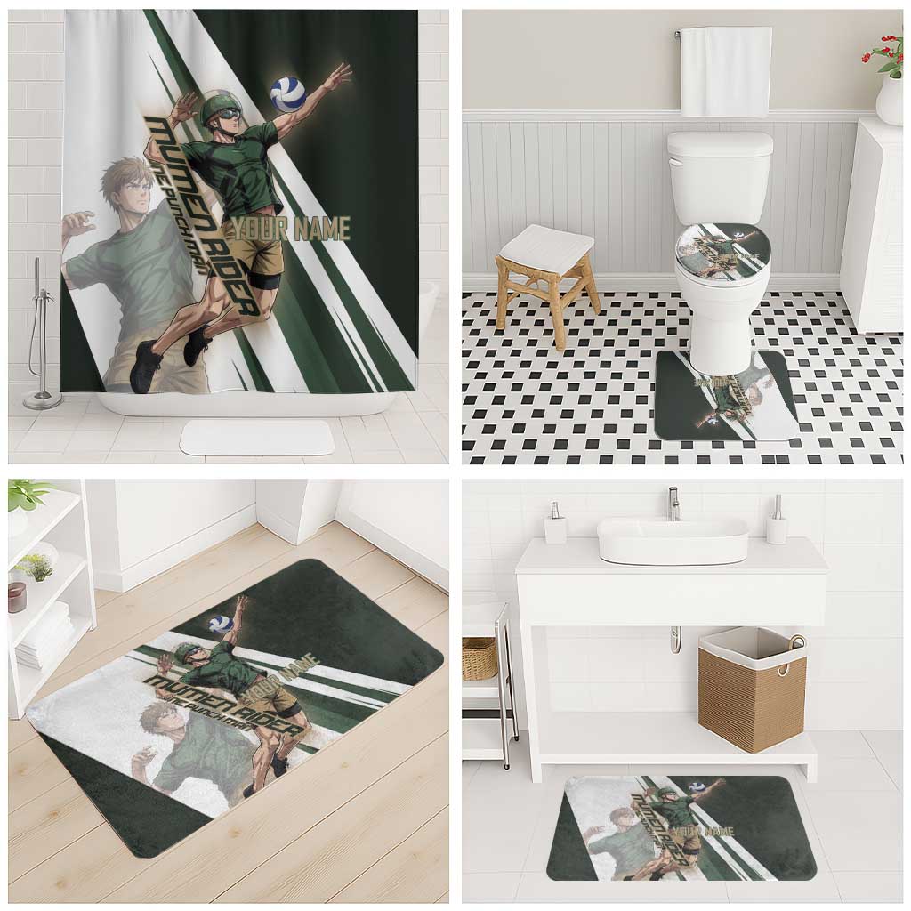 Personalized Mumen Rider Volleyball Bathroom Set Saitama Anime