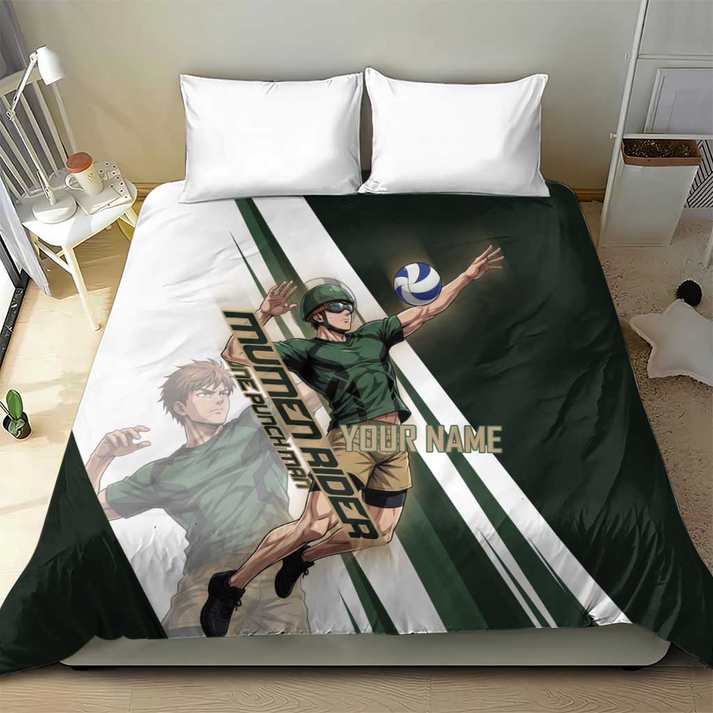 Personalized Mumen Rider Volleyball Bedding Set Saitama Anime