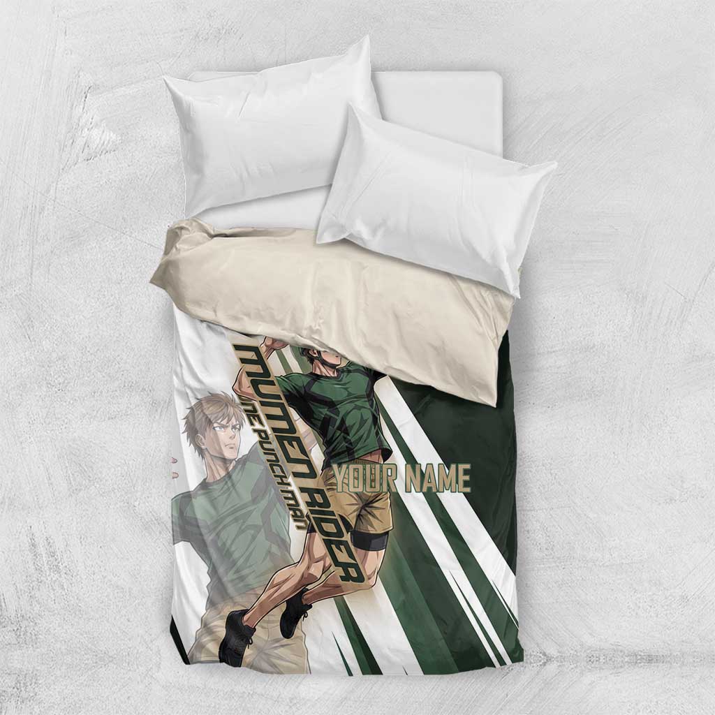 Personalized Mumen Rider Volleyball Bedding Set Saitama Anime