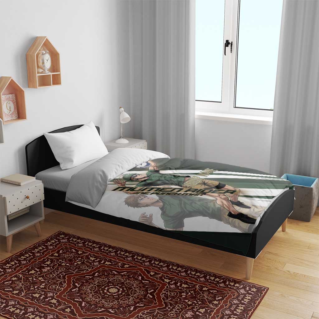 Personalized Mumen Rider Volleyball Bedding Set Saitama Anime