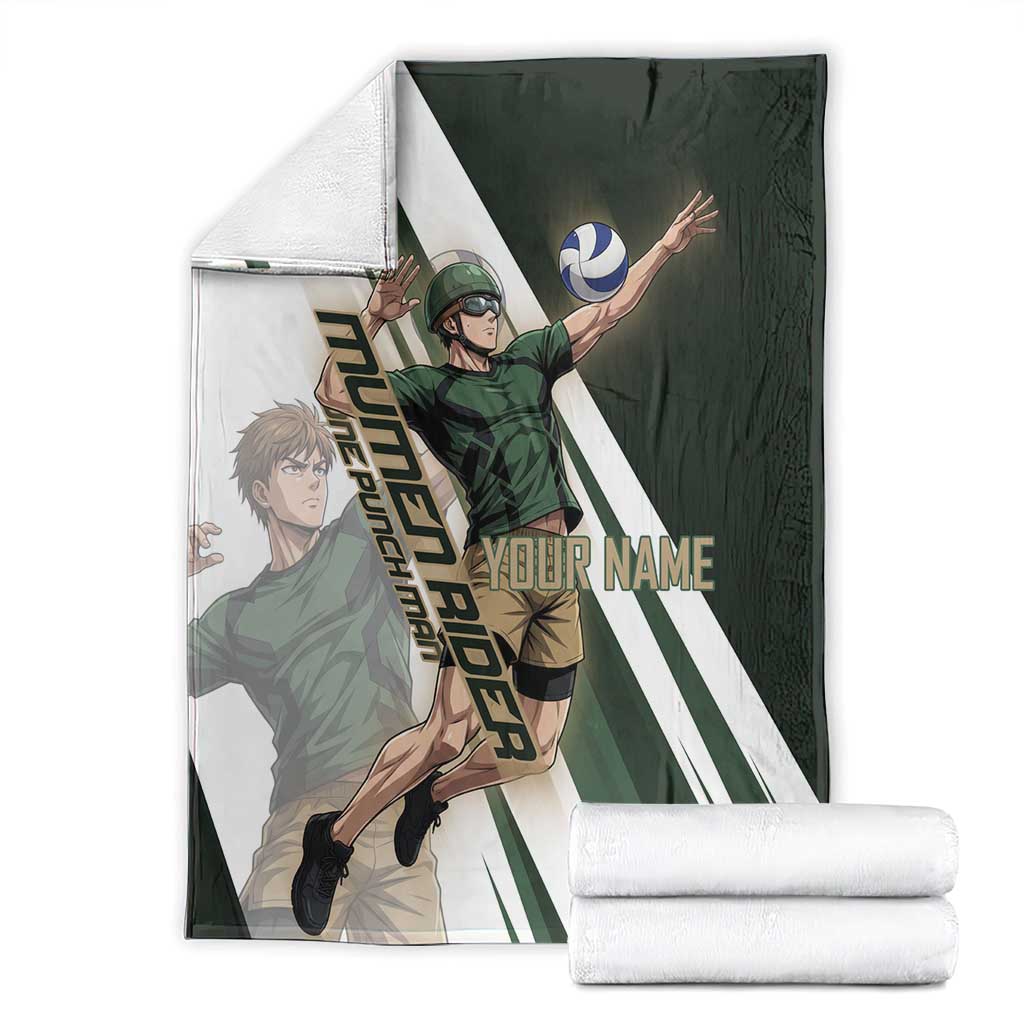 Personalized Mumen Rider Volleyball Blanket Saitama Anime