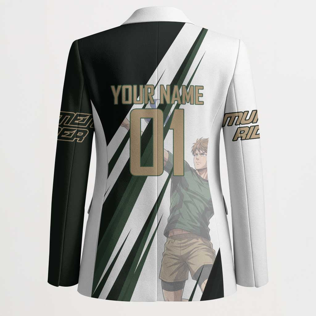 Personalized Mumen Rider Volleyball Blazer Saitama Anime
