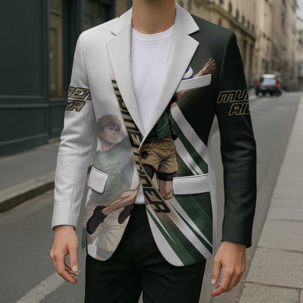 Personalized Mumen Rider Volleyball Blazer Saitama Anime