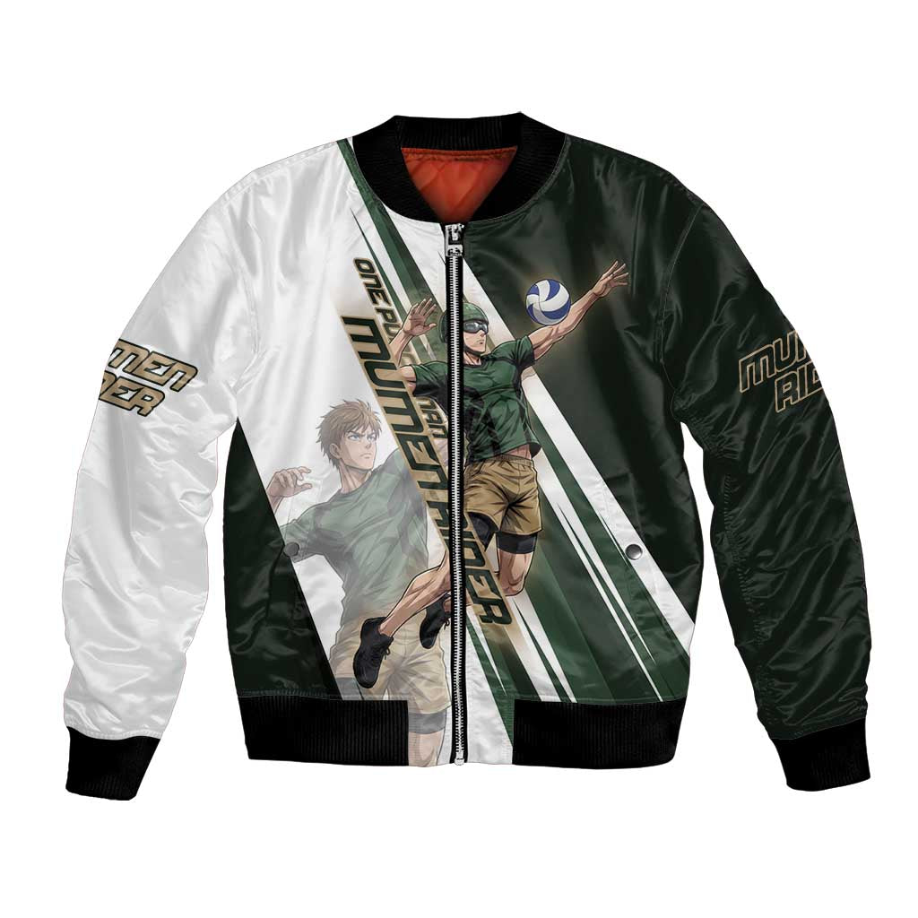 Personalized Mumen Rider Volleyball Bomber Jacket Saitama Anime