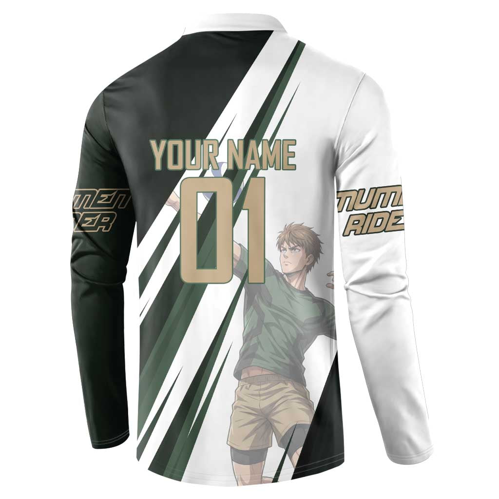 Personalized Mumen Rider Volleyball Button Sweatshirt Saitama Anime