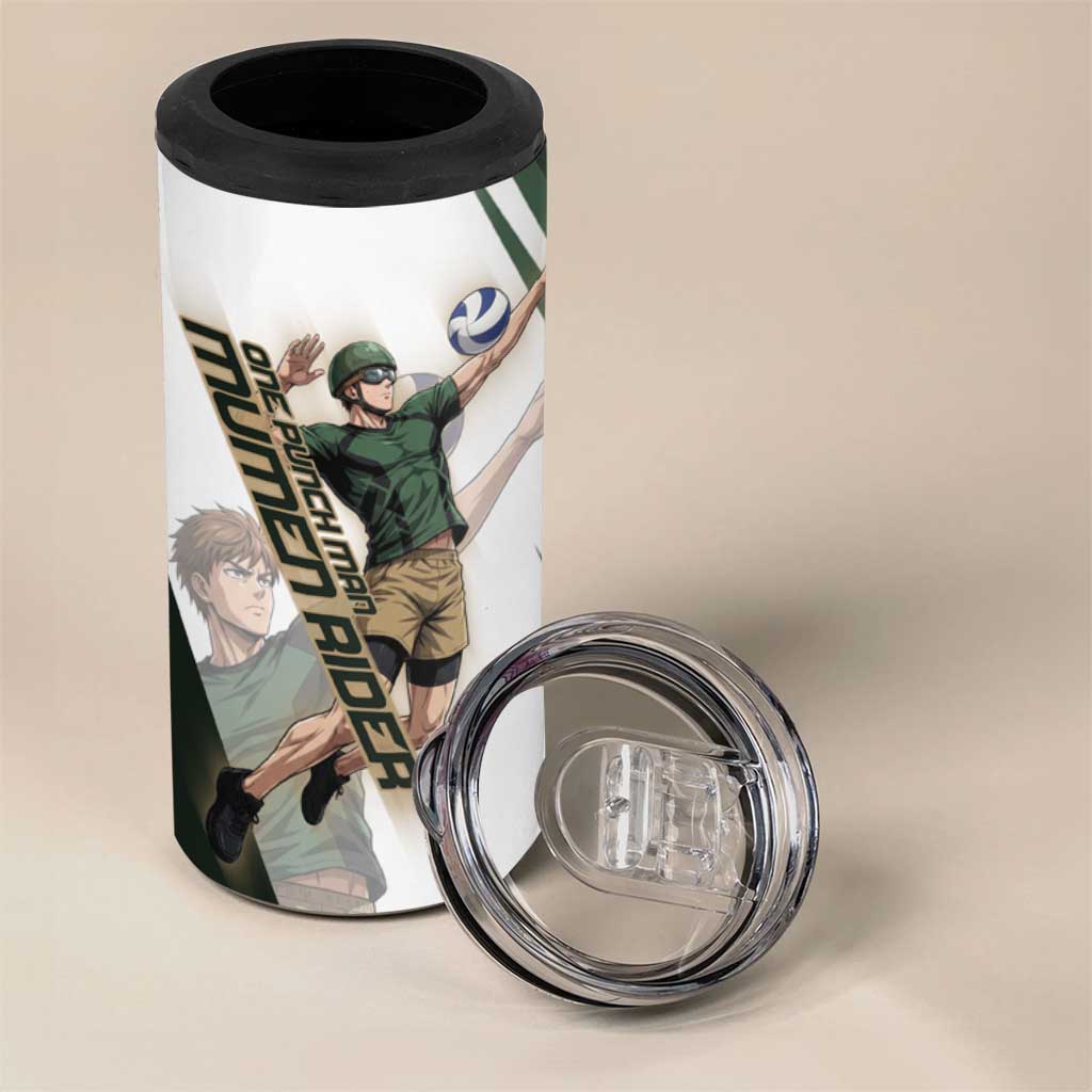Personalized Mumen Rider Volleyball 4 in 1 Can Cooler Tumbler Saitama Anime