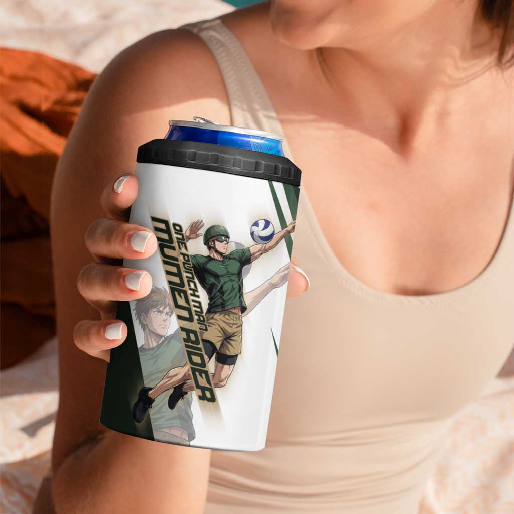 Personalized Mumen Rider Volleyball 4 in 1 Can Cooler Tumbler Saitama Anime