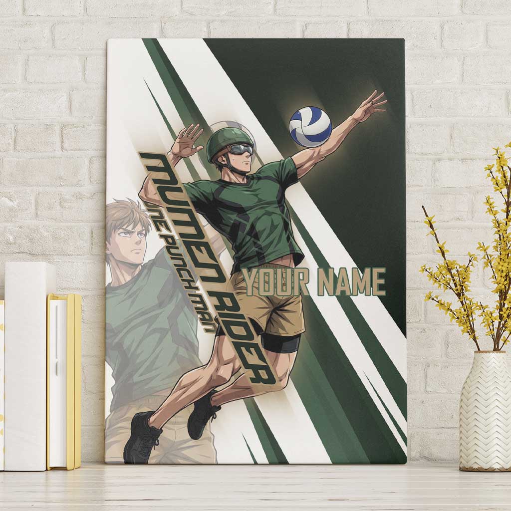 Personalized Mumen Rider Volleyball Canvas Wall Art Saitama Anime