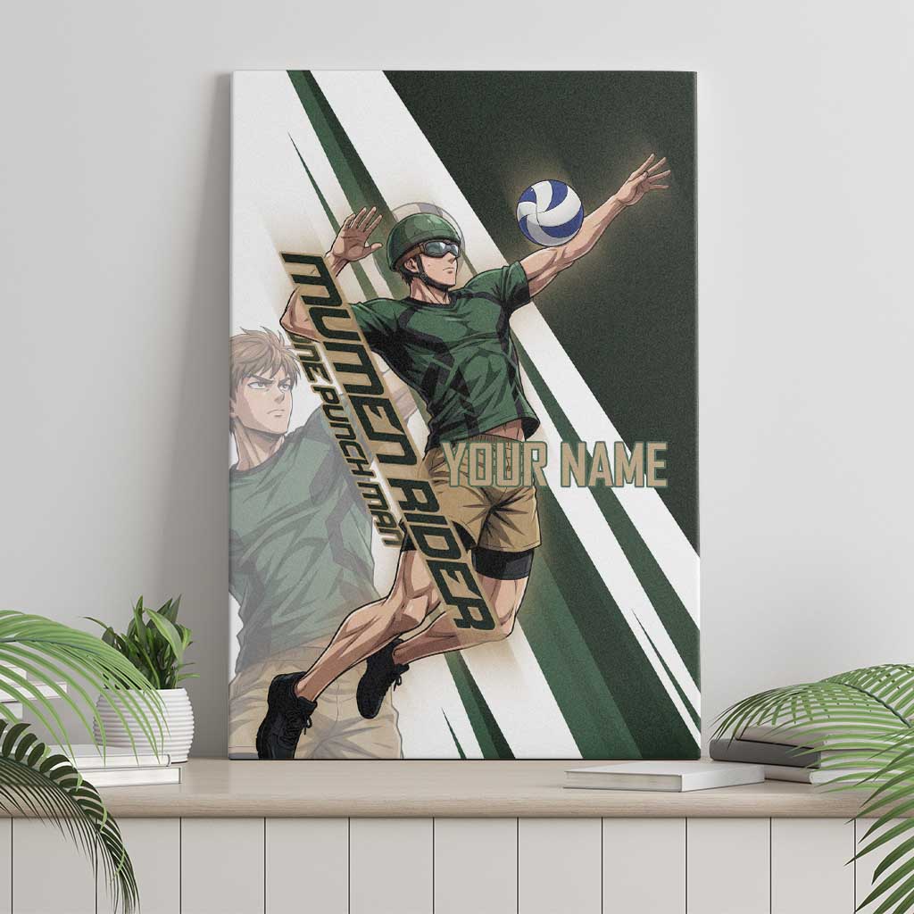Personalized Mumen Rider Volleyball Canvas Wall Art Saitama Anime