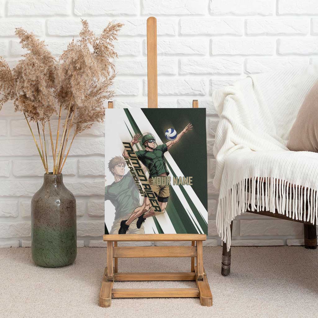 Personalized Mumen Rider Volleyball Canvas Wall Art Saitama Anime