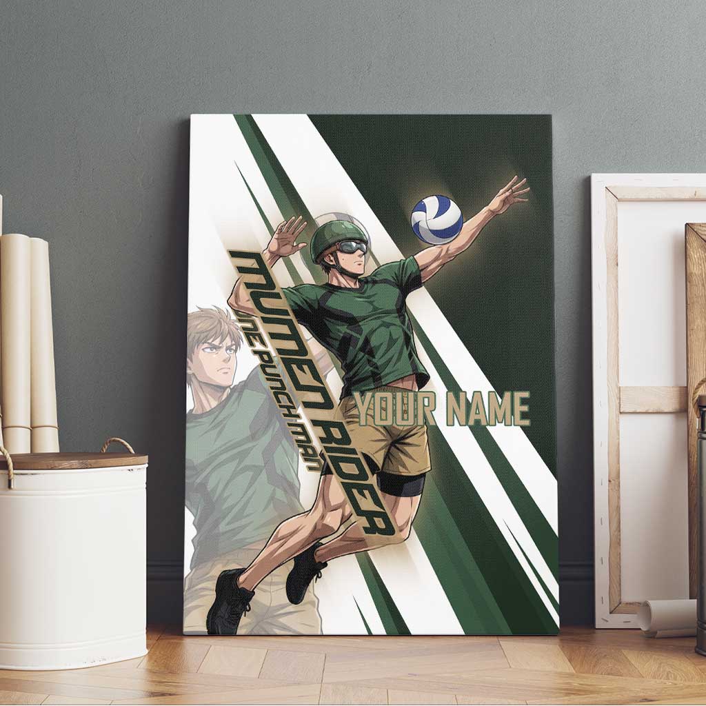 Personalized Mumen Rider Volleyball Canvas Wall Art Saitama Anime
